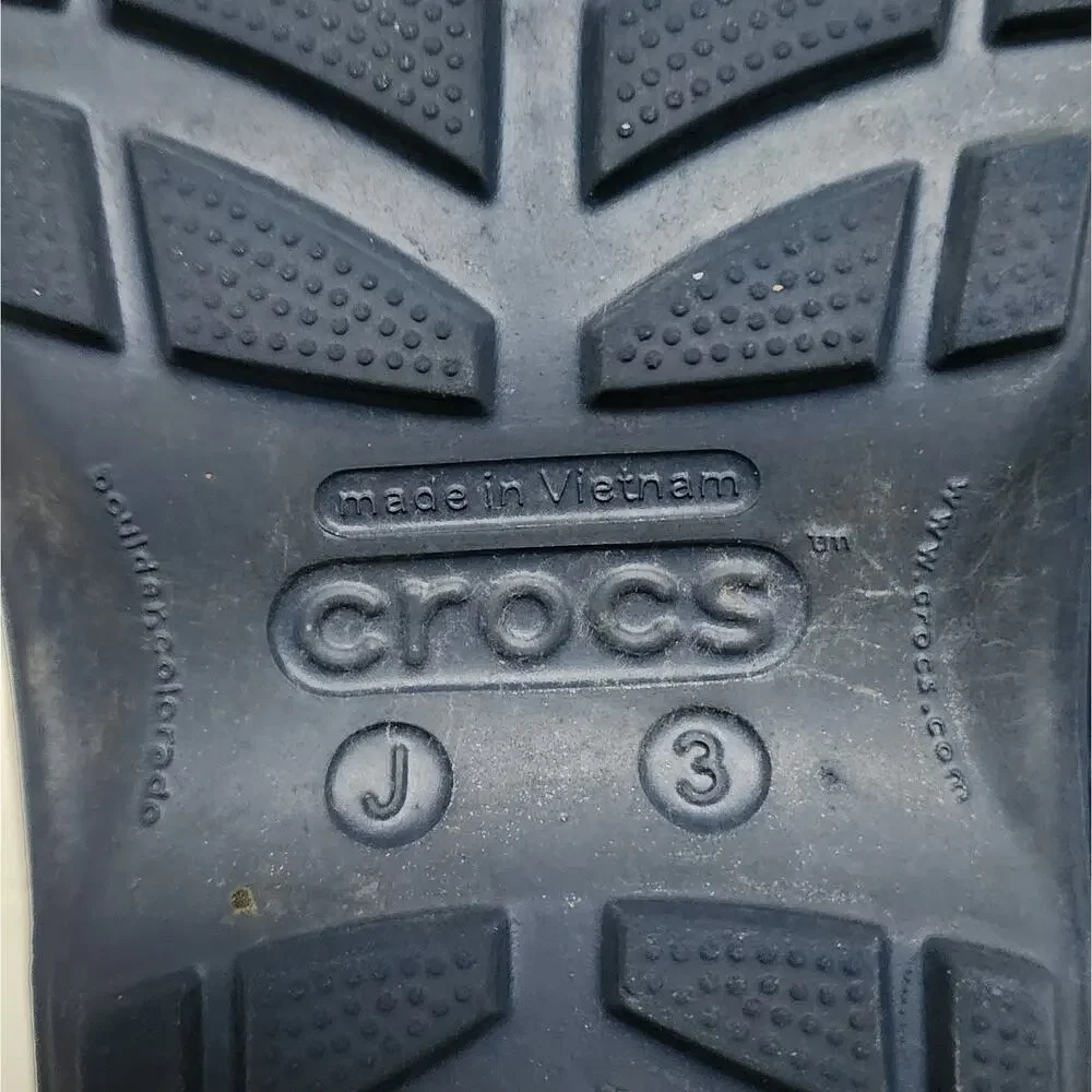 Crocs Kids Handle It Navy Rain Boots Size 3 Big Kids